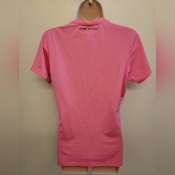 EUC Under Armour Ladies Fitted Heat Gear Short Sleeve T-Shirt - Picture 2 of 2
